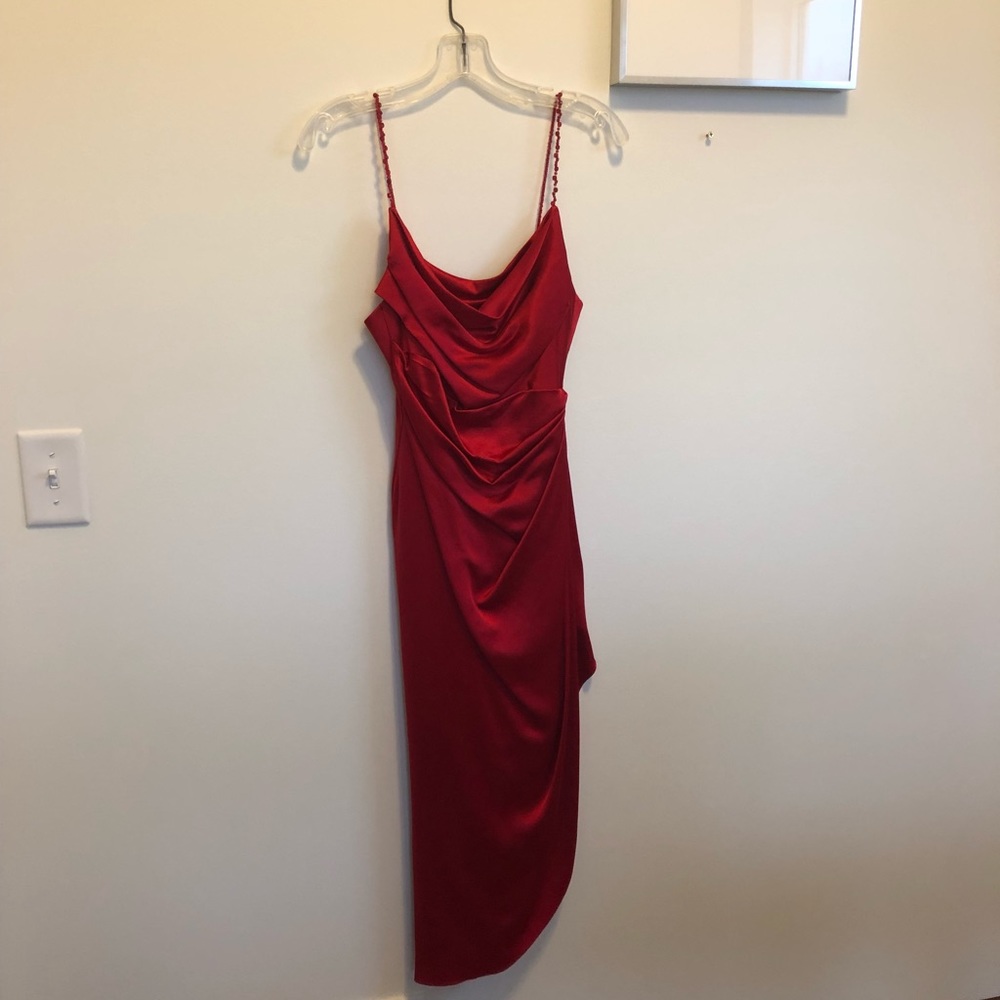 Lillie Rubin 100% Silk RED Dress
